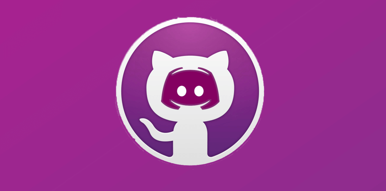A GitHub Octocat with a Discord logo inside it