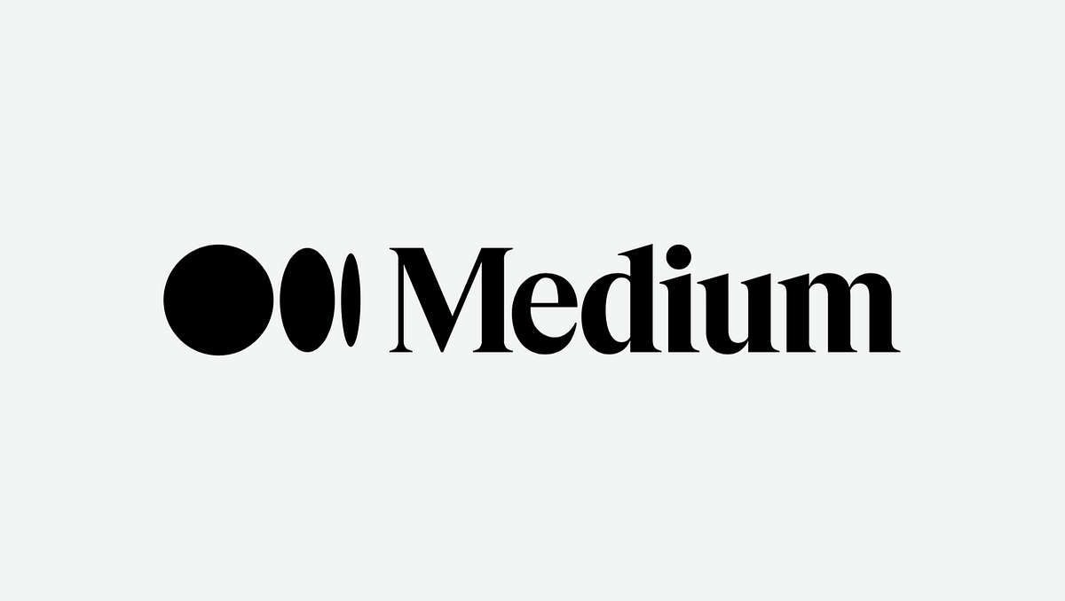 The word Medium with three dots preceding it with a white background