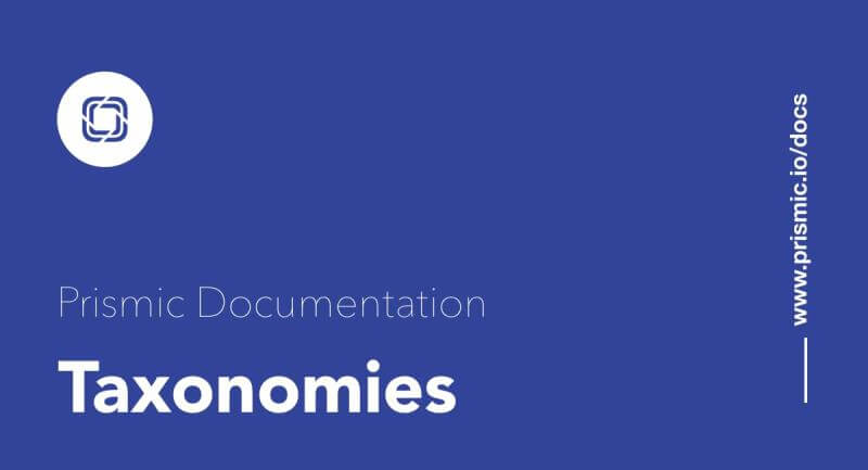 Create Taxonomies with Next.js